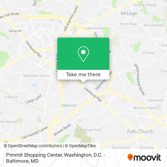 Pimmit Shopping Center map