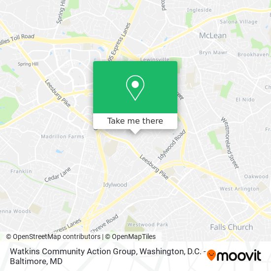 Watkins Community Action Group map