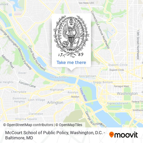 McCourt School of Public Policy map