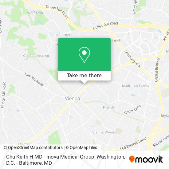 Chu Keith H MD - Inova Medical Group map