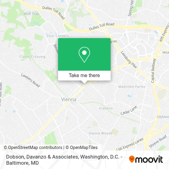 Dobson, Davanzo & Associates map