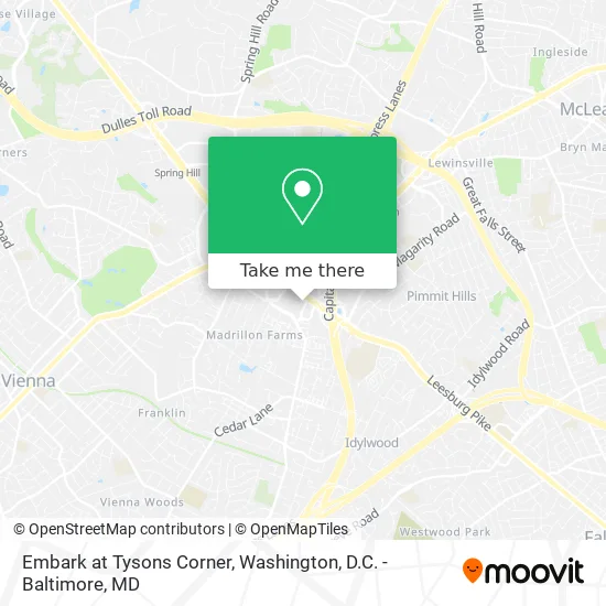 Embark at Tysons Corner map