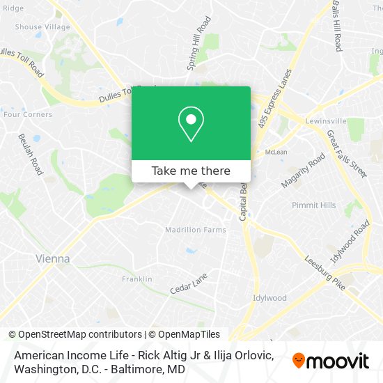 American Income Life - Rick Altig Jr & Ilija Orlovic map