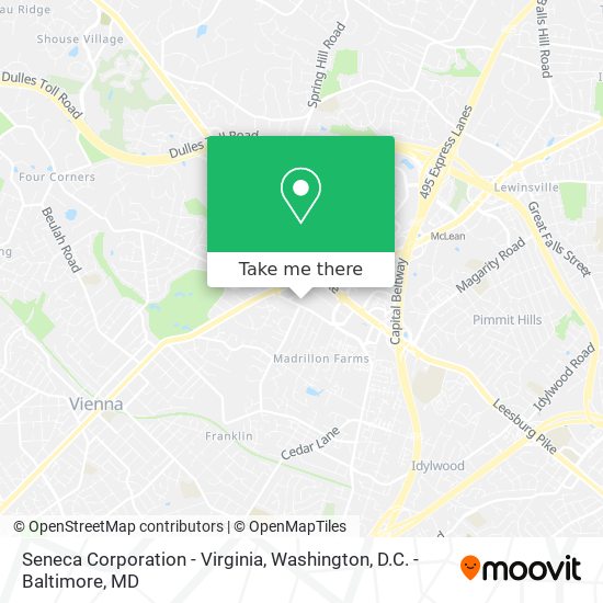 Mapa de Seneca Corporation - Virginia