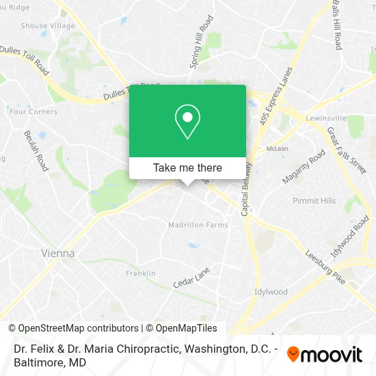 Dr. Felix & Dr. Maria Chiropractic map