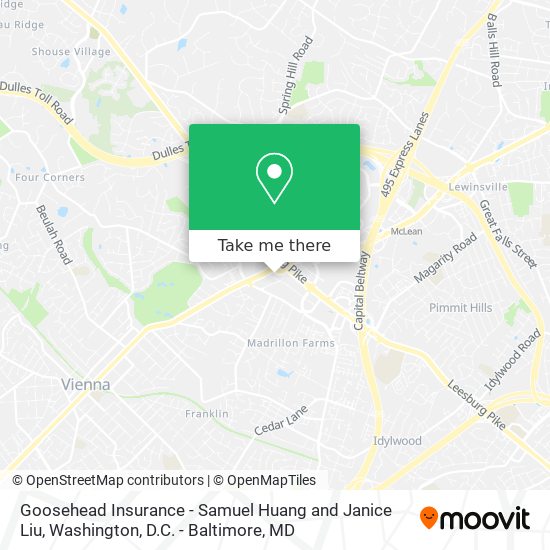 Mapa de Goosehead Insurance - Samuel Huang and Janice Liu