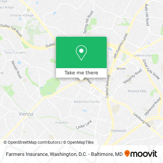 Mapa de Farmers Insurance