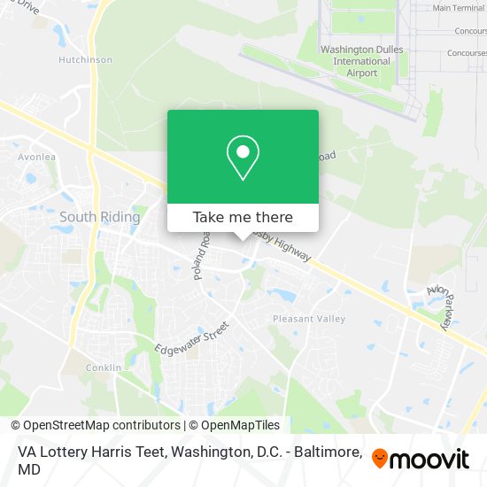 VA Lottery Harris Teet map