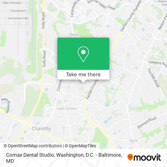 Mapa de Comax Dental Studio