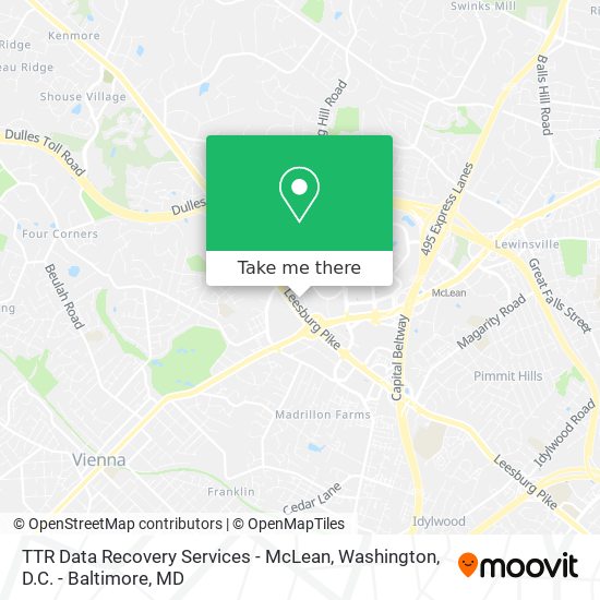 TTR Data Recovery Services - McLean map