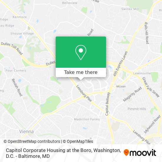 Capitol Corporate Housing at the Boro map