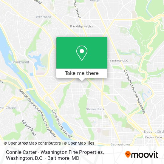 Connie Carter - Washington Fine Properties map