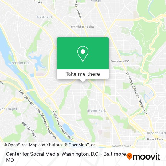 Center for Social Media map