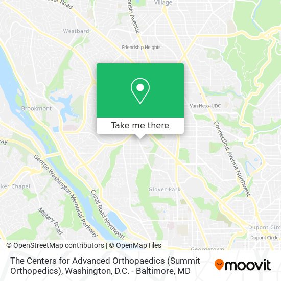 The Centers for Advanced Orthopaedics (Summit Orthopedics) map