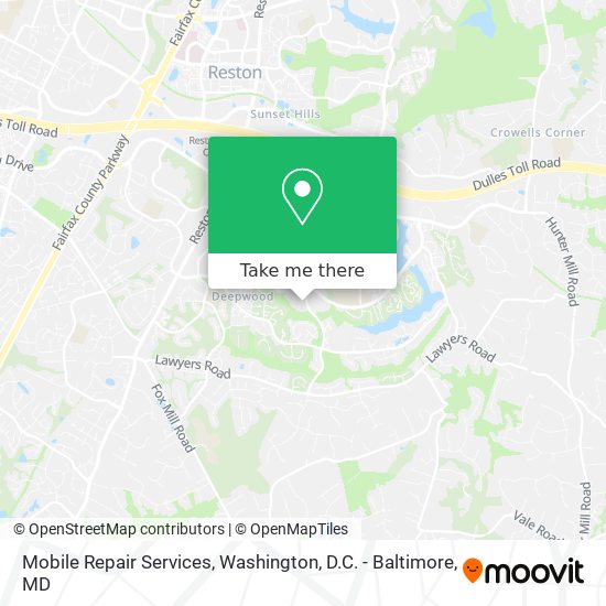 Mobile Repair Services map