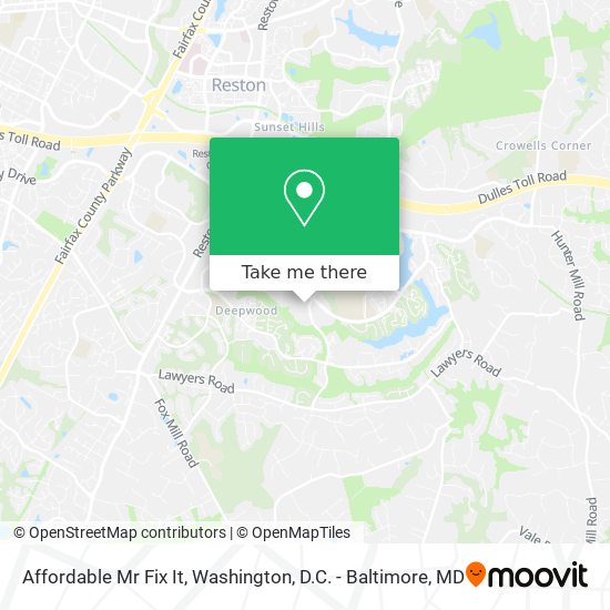 Affordable Mr Fix It map