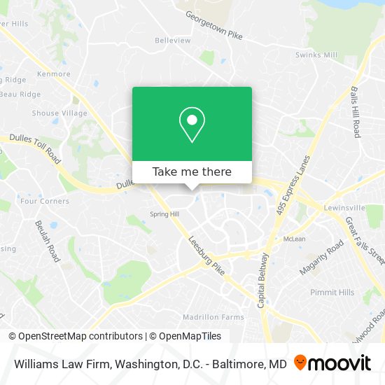 Williams Law Firm map