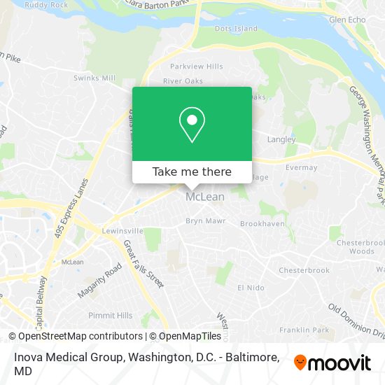 Inova Medical Group map