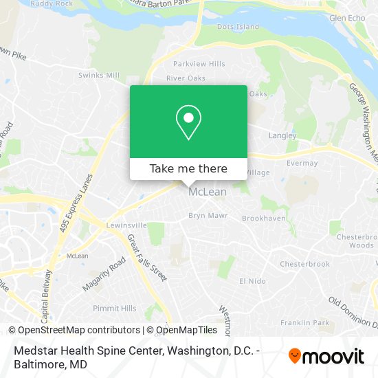 Mapa de Medstar Health Spine Center