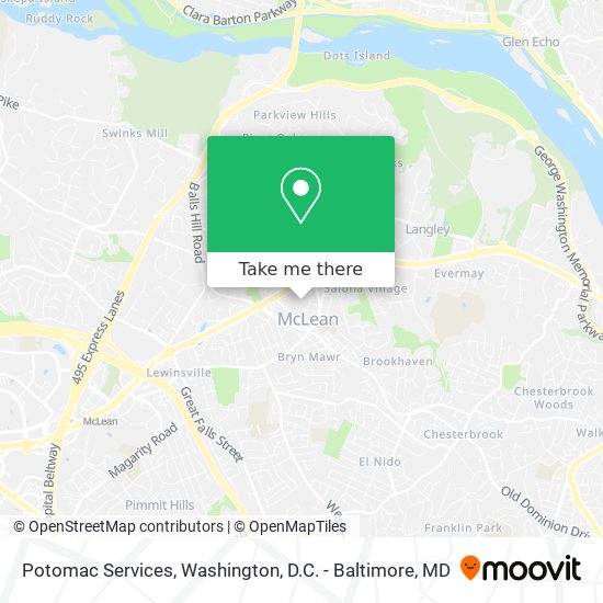 Mapa de Potomac Services