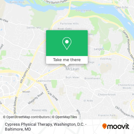 Cypress Physical Therapy map