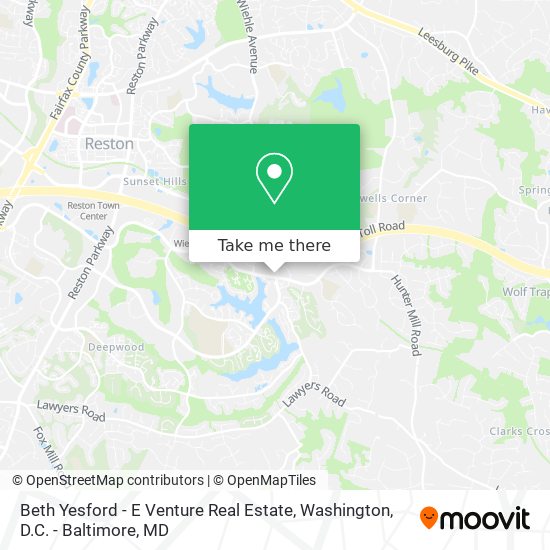 Mapa de Beth Yesford - E Venture Real Estate