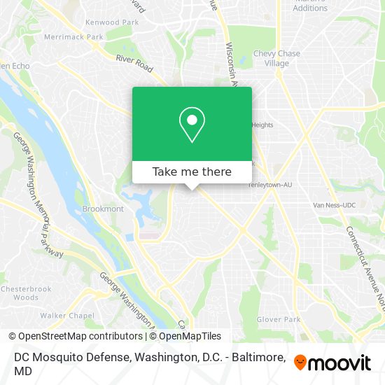 DC Mosquito Defense map