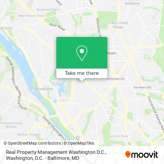 Real Property Management Washington D.C. map
