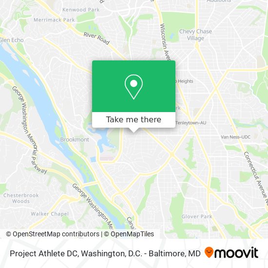 Project Athlete DC map