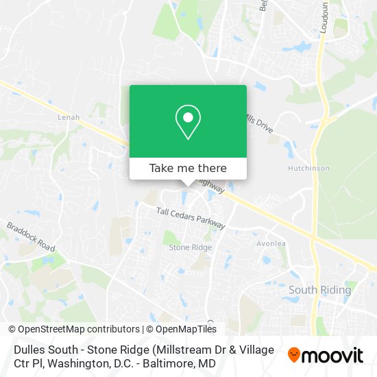 Mapa de Dulles South - Stone Ridge