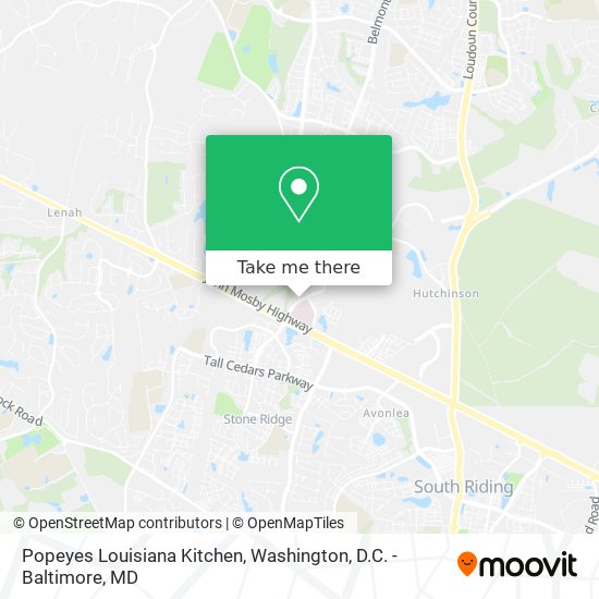 Popeyes Louisiana Kitchen map