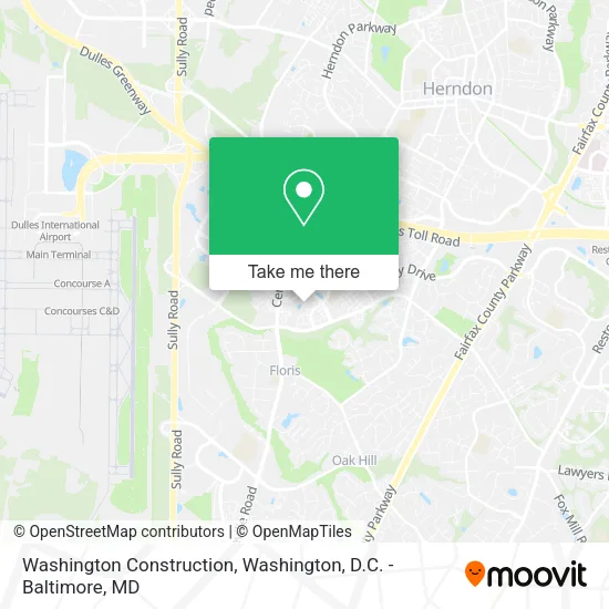Mapa de Washington Construction