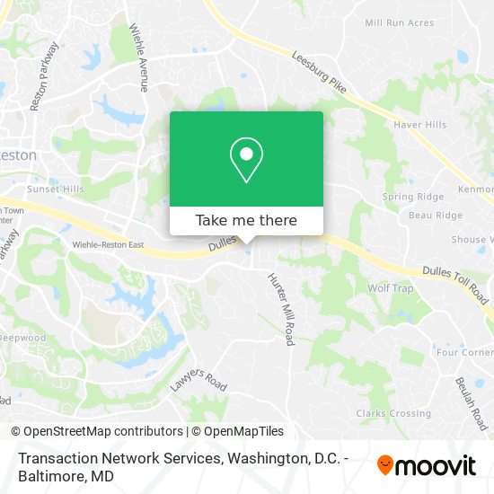 Transaction Network Services map