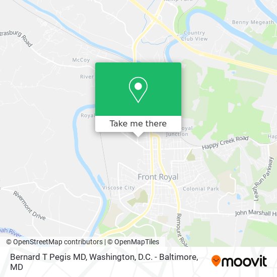 Bernard T Pegis MD map