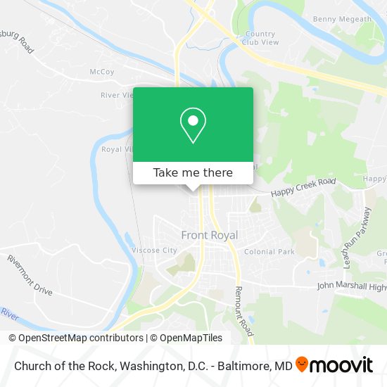 Church of the Rock map