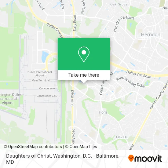 Daughters of Christ map