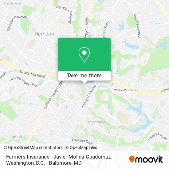 Mapa de Farmers Insurance - Javier Molina-Guadamuz