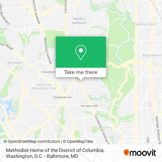 Methodist Home of the District of Columbia map