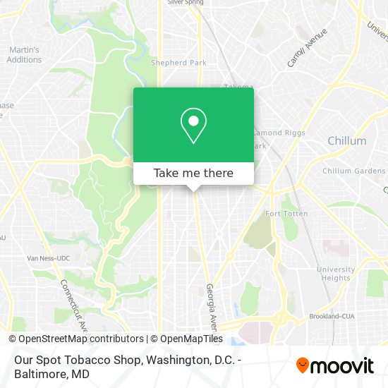 Our Spot Tobacco Shop map