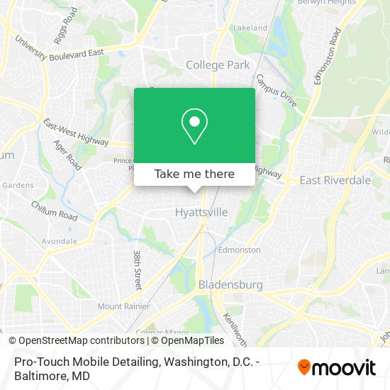 Pro-Touch Mobile Detailing map