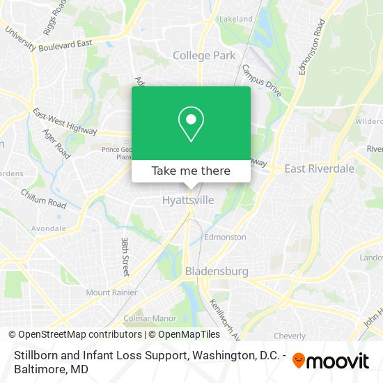 Stillborn and Infant Loss Support map