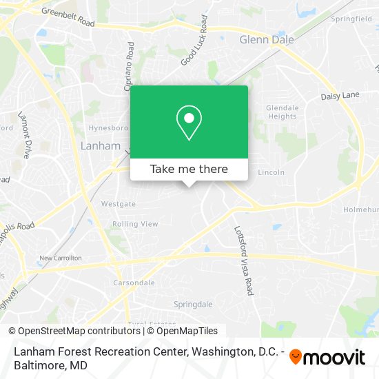 Lanham Forest Recreation Center map