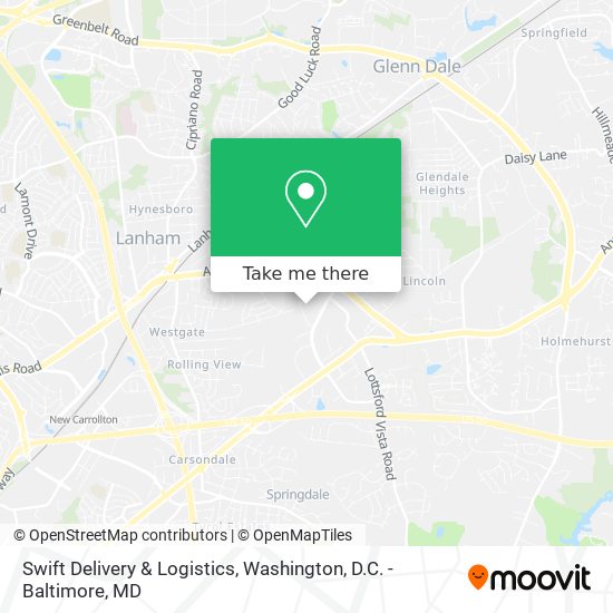 Mapa de Swift Delivery & Logistics