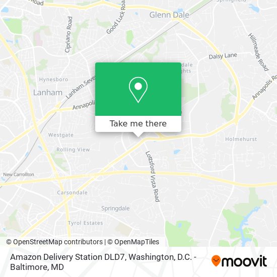 Amazon Delivery Station DLD7 map