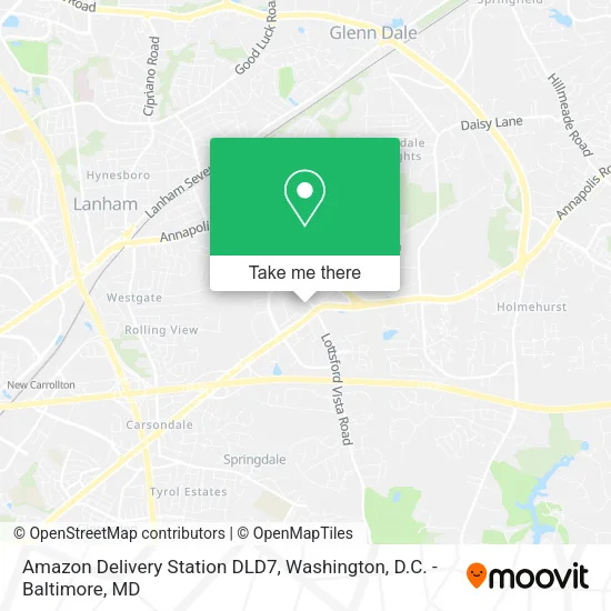 Amazon Delivery Station DLD7 map