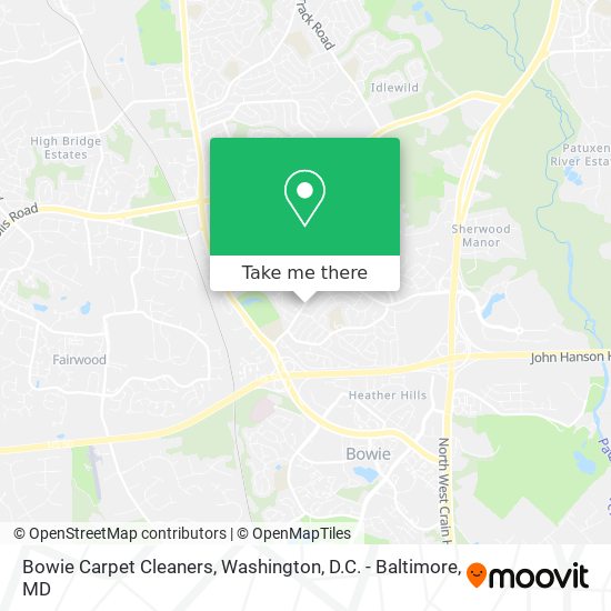 Mapa de Bowie Carpet Cleaners