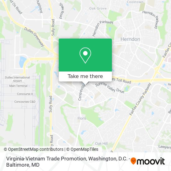 Mapa de Virginia-Vietnam Trade Promotion