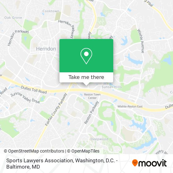 Sports Lawyers Association map