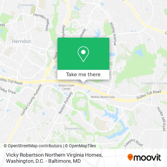 Mapa de Vicky Robertson Northern Virginia Homes