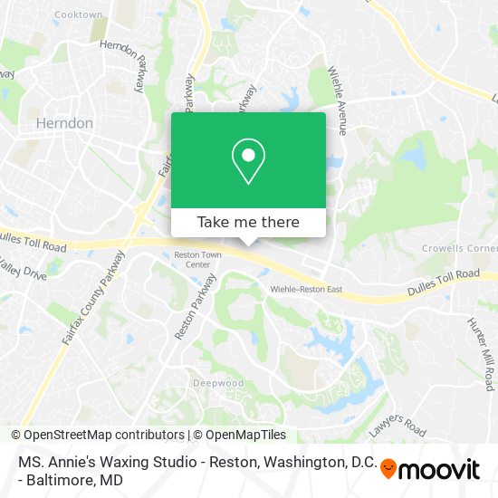 MS. Annie's Waxing Studio - Reston map